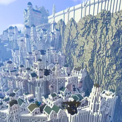 Reproduction de laa Terre du Milieu dans Minecraft