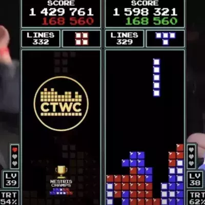 tetris record niveau 157