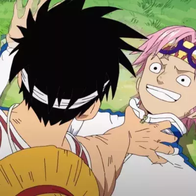 Kobby et Luffy dans One Piece