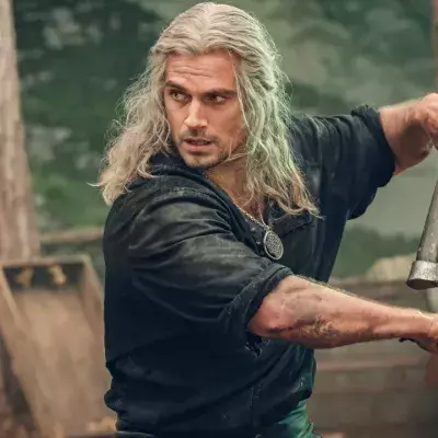 Henry Cavill (Geralt) dans la série The Witcher