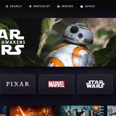 Capture d'écran Disney +