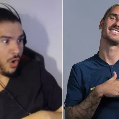 Antoine Griezmann félicite Amine