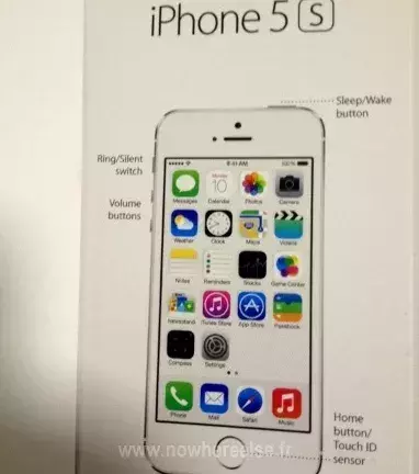 iPhone 5s : le capteur biométrique Touch ID Sensor est clairement cité par le manuel d'emploi du terminal.