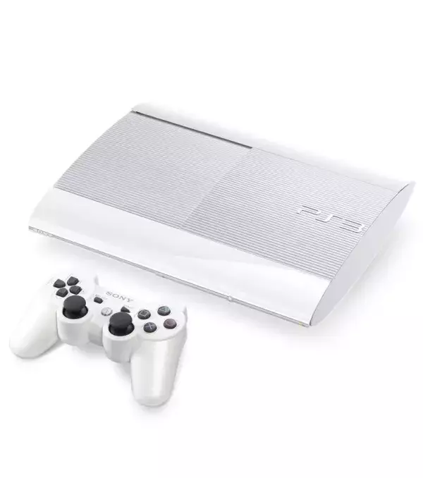 La PlayStation 3 de couleur blanche