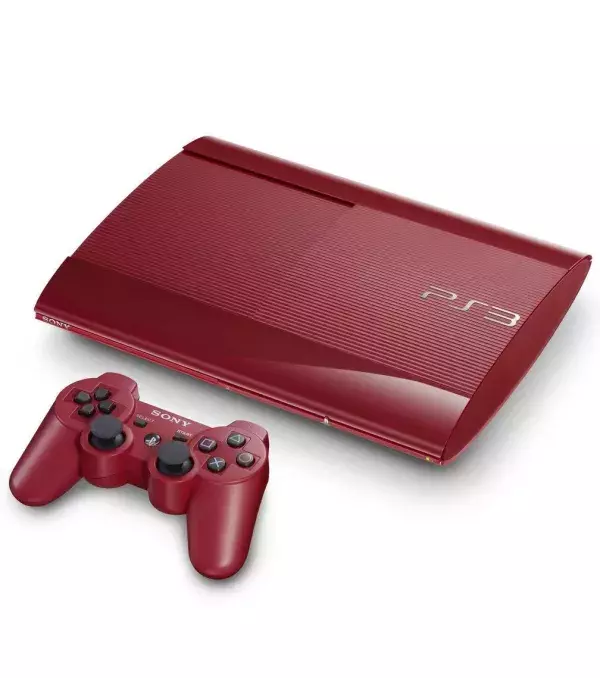 La PlayStation 3 de couleur rouge