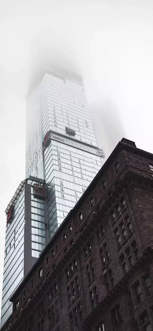 Fond d'écran iPhone 11, 11 Pro et 11 Pro Max : bâtiment ville grise