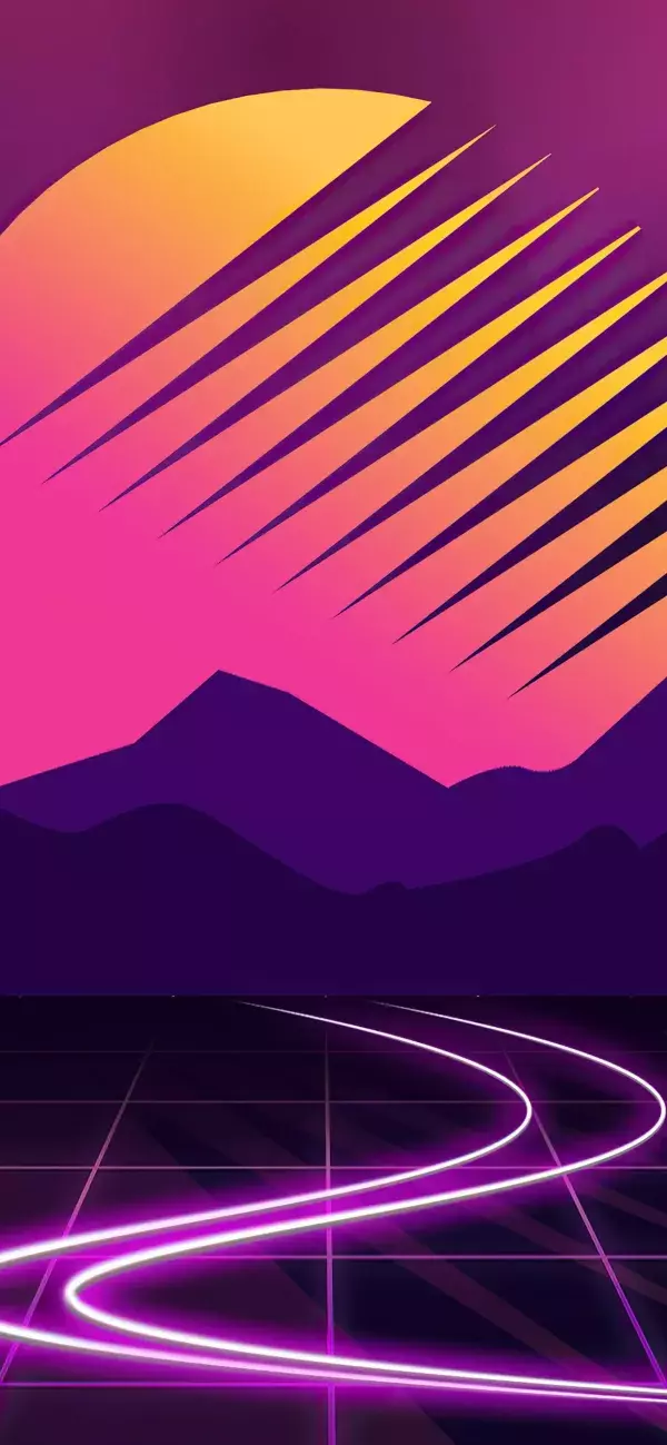 Fond d'écran iPhone 11, 11 Pro et 11 Pro Max : cyberpunk rétro