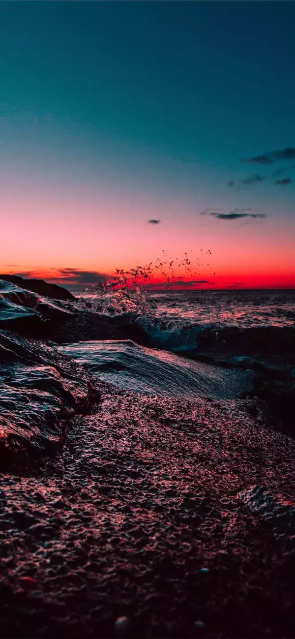 Fond d'écran iPhone 11, 11 Pro et 11 Pro Max : nature au crépuscule