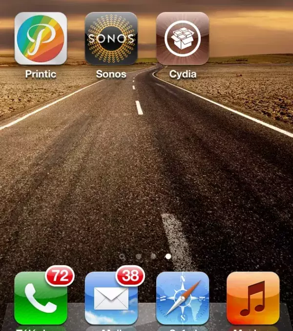 Jailbreak ios 6, étape 13: Sur votre écran d'accueil, l'application Cydia est disponible