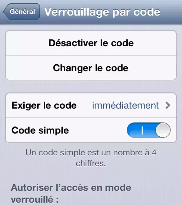 Jailbreak ios 6, étape 3: cliquez sur désactiver le code
