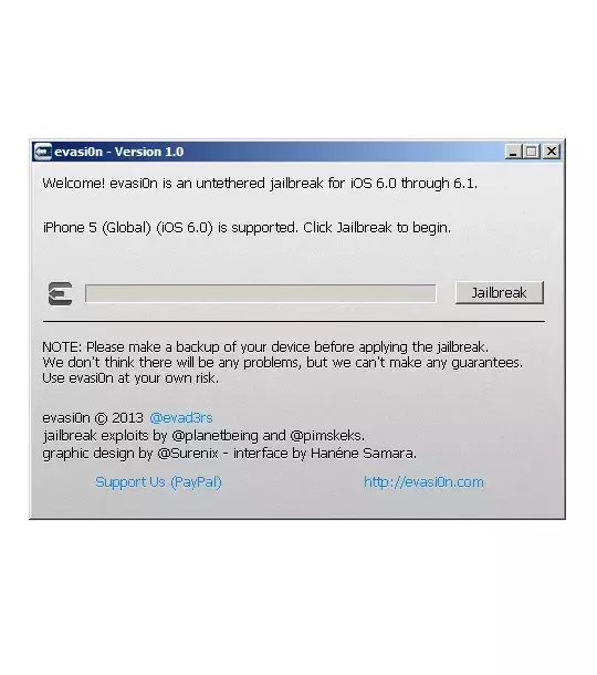 Jailbreak ios 6, étape 8: L'installation débute
