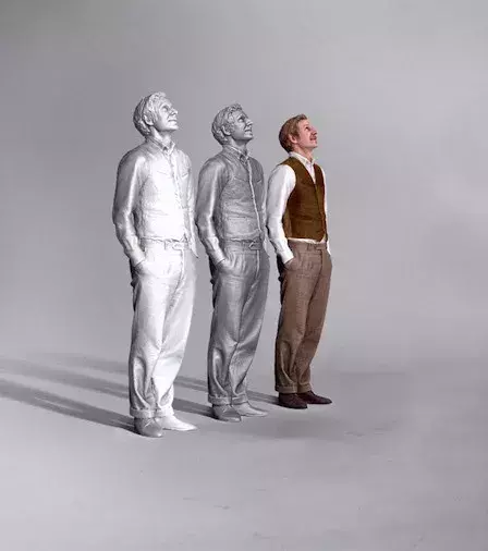 Un exemple des différentes étapes subies par la statuette 3D avant sa totale finalisation