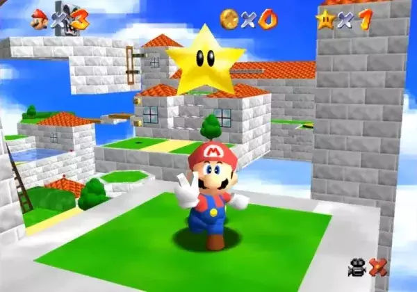 1 heure et 38 minutes pour terminer Super Mario 64                                                   