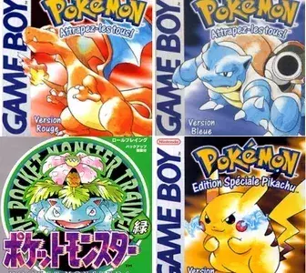 5ème place - Pokémon Rouge/Bleu/Vert avec 31,38 millions d'exemplaires vendus