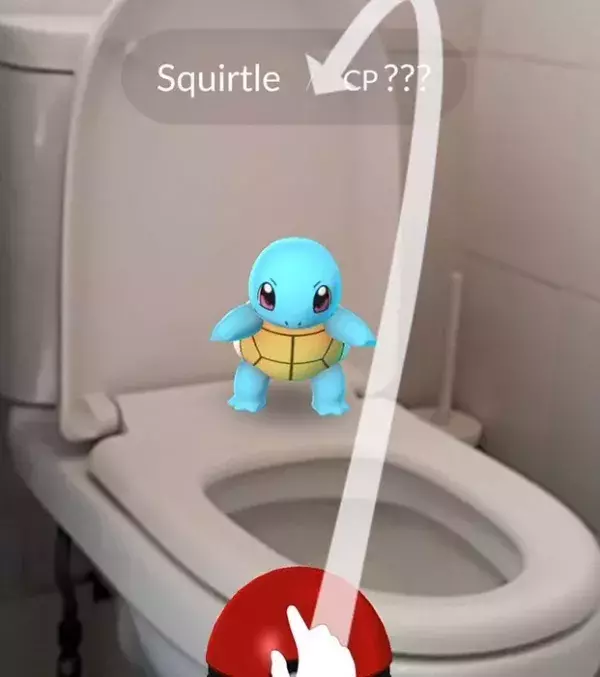 Apparitions surprenantes dans Pokémon Go : un Carapuce prêt à plonger