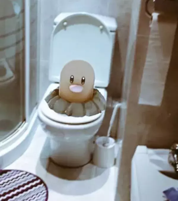 Apparitions surprenantes dans Pokémon Go : un Taupiqueur bouche les toilettes