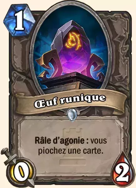 Deck Chaman pour battre le Roi-Liche : 2x Oeuf runique