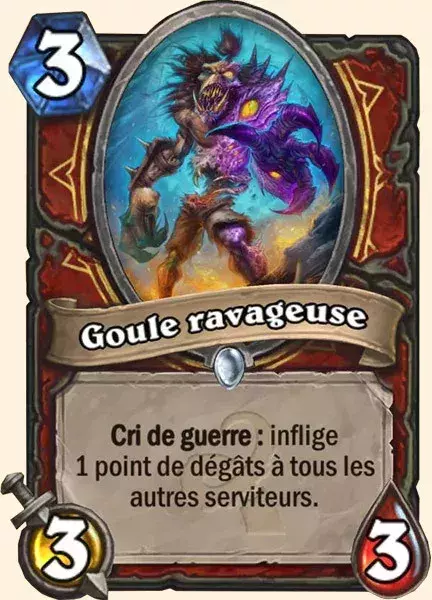 Deck Guerrier pour battre le Roi-Liche : 2x Goule Ravageuse