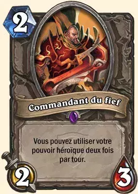 Deck Guerrier pour battre le Roi-Liche : Commandant du fief