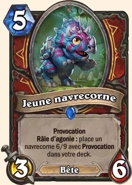 Deck Guerrier pour battre le Roi-Liche : Jeune navrecorne