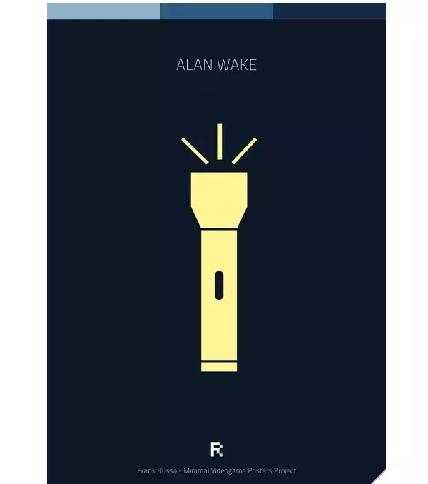 Des affiches gaming minimalistes : Alan Wake