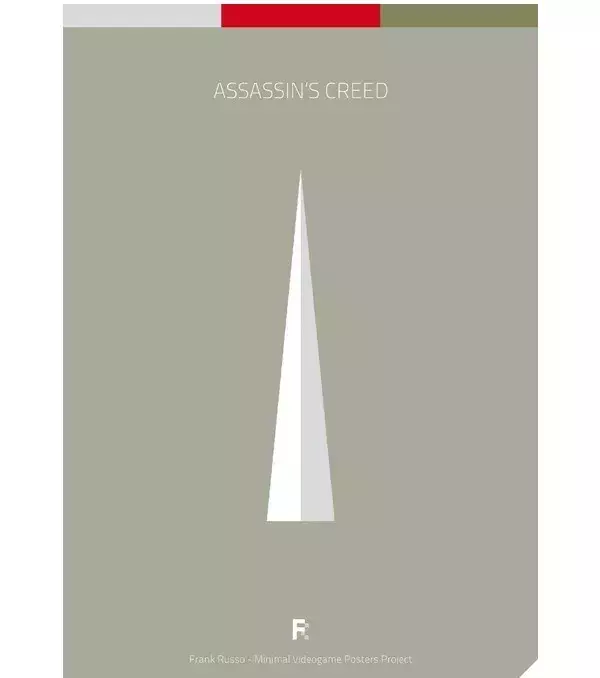 Des affiches gaming minimalistes : Assassin's Creed