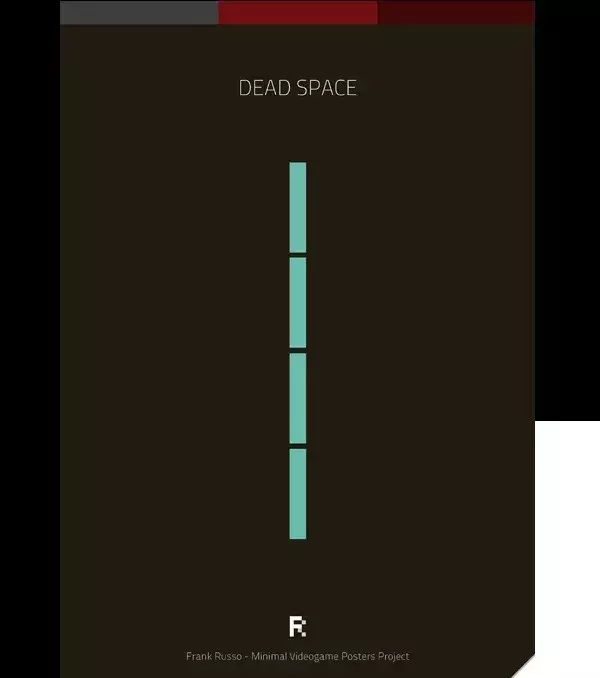 Des affiches gaming minimalistes : Dead Space