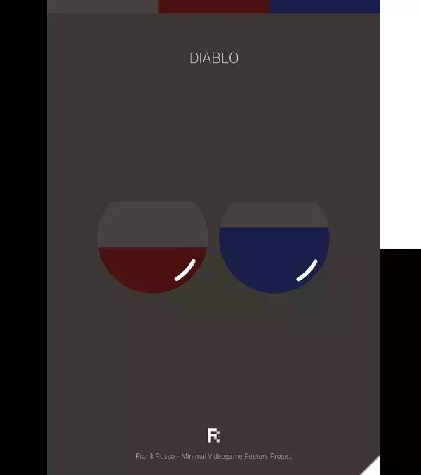 Des affiches gaming minimalistes : Diablo