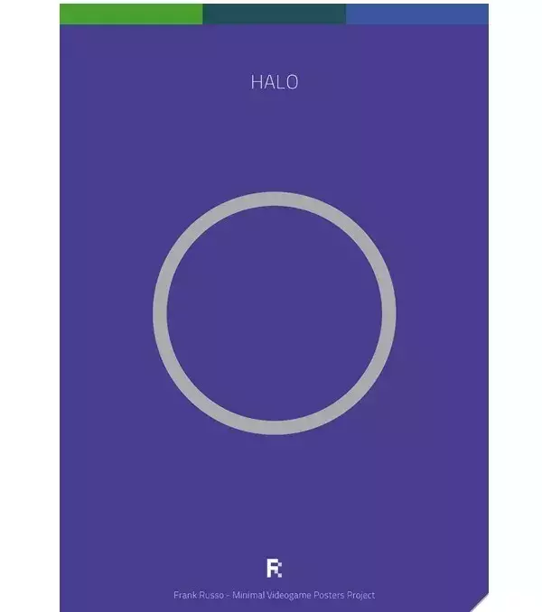 Des affiches gaming minimalistes : Halo
