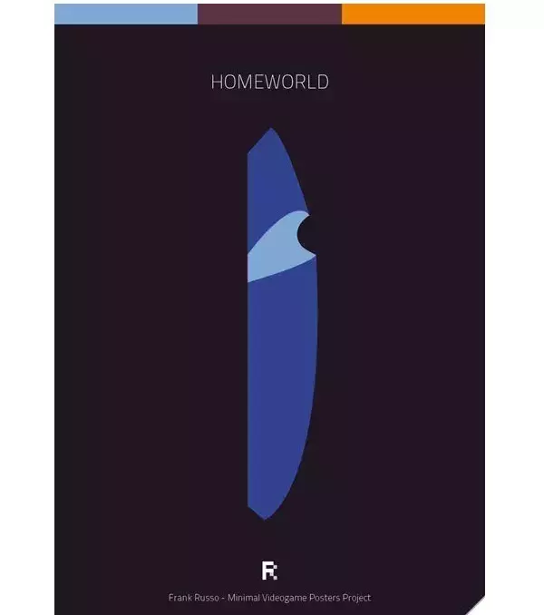 Des affiches gaming minimalistes : Homeworld