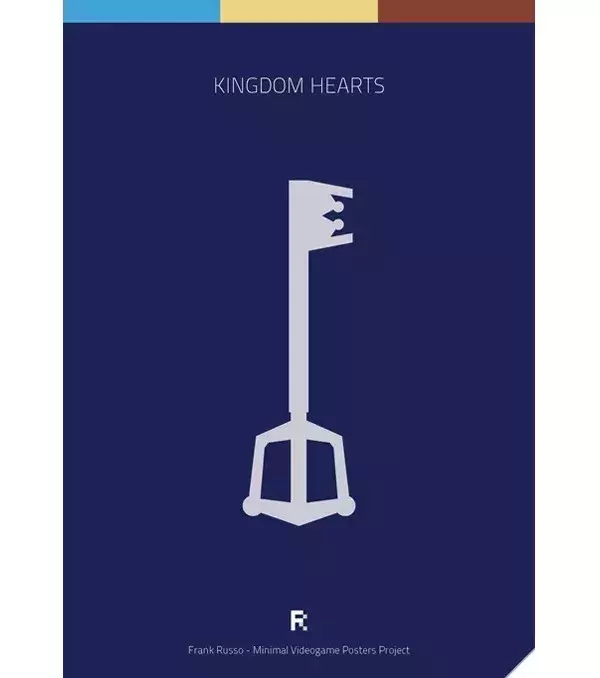 Des affiches gaming minimalistes : Kingdom Hearts