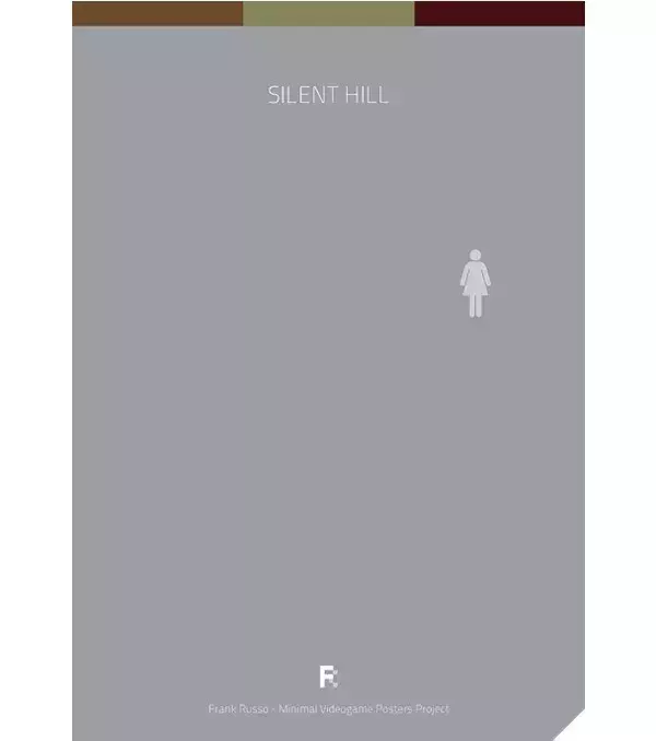 Des affiches gaming minimalistes : Silent Hill