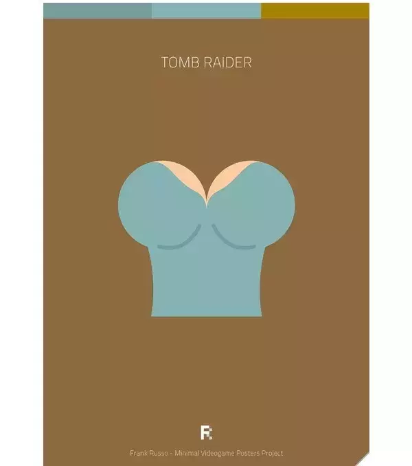 Des affiches gaming minimalistes : Tomb Raider