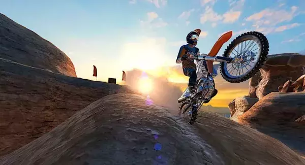Dirt Bike Unchained (disponible sur Android et iOS)
