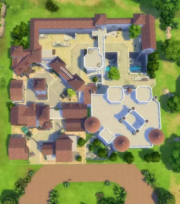 Eichenwalde vue de haut