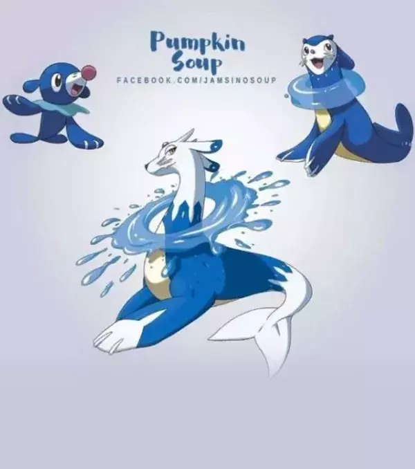 Evolution starters Pokémon Lune/Soleil : les évolutions de Otaquin imaginées par Pumpkin Soup