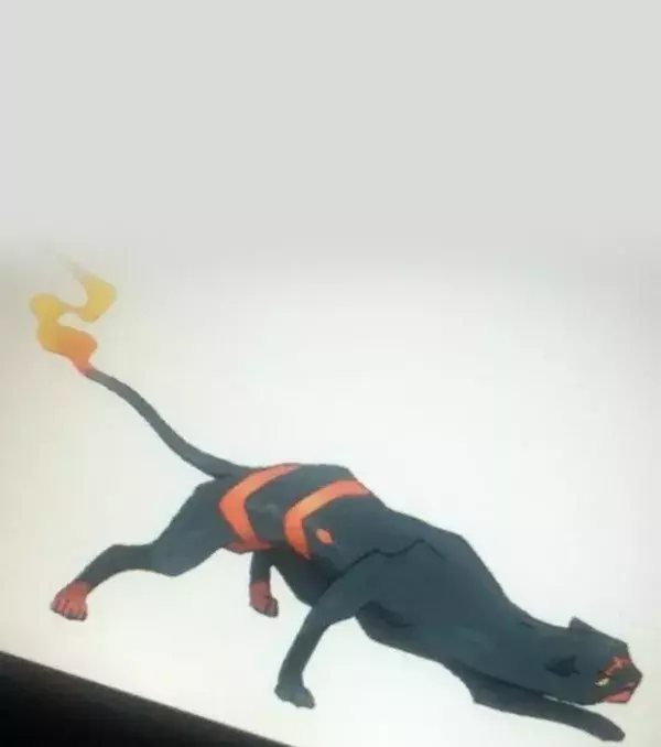 Evolution starters Pokémon Lune/Soleil : un concept d'évolution pour Flamiaou