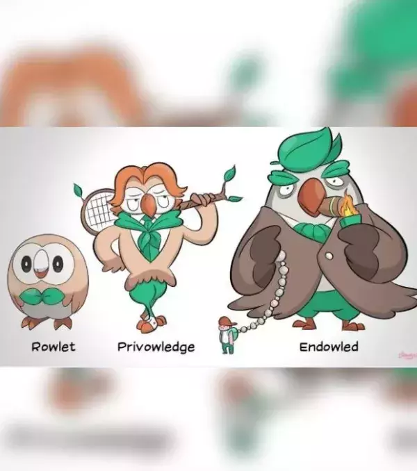 Evolution starters Pokémon Lune/Soleil : un processus d'évolution étonnant pour Brindibou