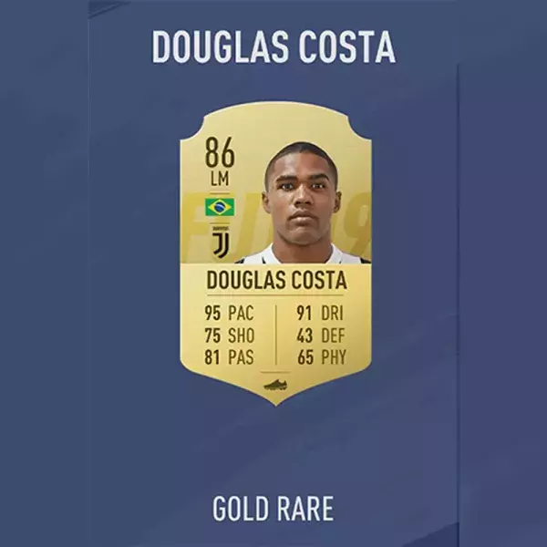 FIFA 19 : joueur 5 étoiles Douglas Costa