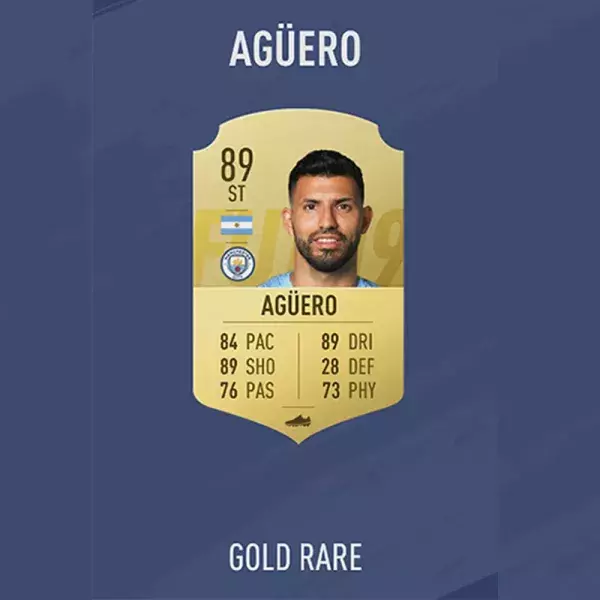 FIFA 19 note joueur : AGUERO, 20ème