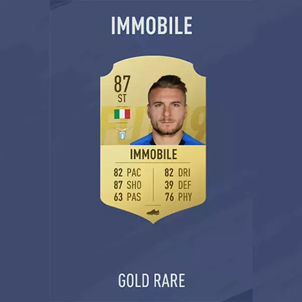 FIFA 19 note joueur : IMMOBILE, 57ème