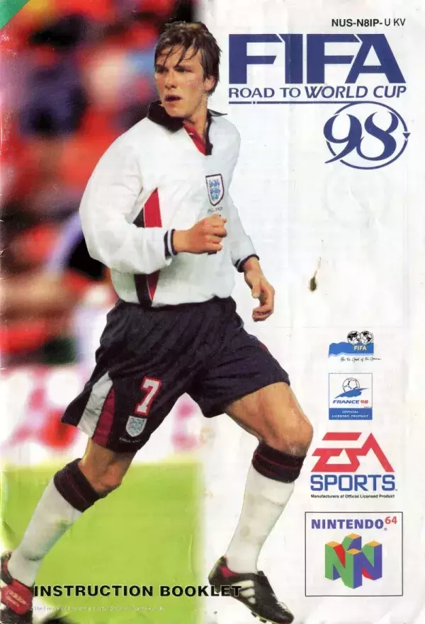FIFA 98 : David Beckham avec l'Angleterre