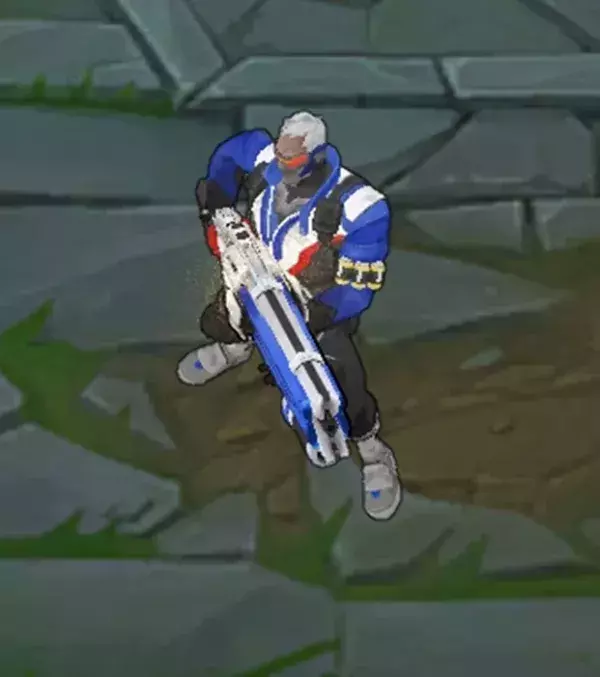 Graves avec le skin de Soldat 76