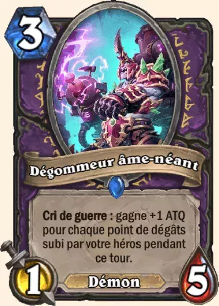 Hearthstone Armageboum : meilleur deck démoniste Dégommeur âme-néant