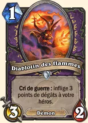 Hearthstone Armageboum : meilleur deck démoniste Diablotin des flammes