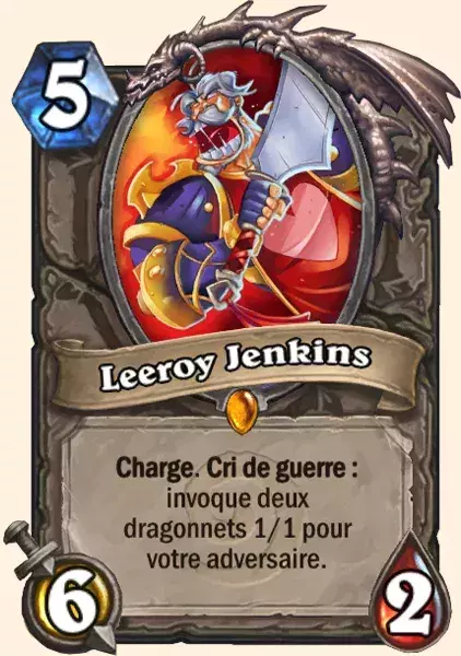 Hearthstone Armageboum : meilleur deck démoniste Leeroy Jenkins