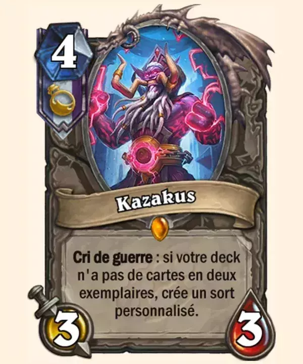 Hearthstone : Kazakus n'est pas indispensable mais très fort dans les decks Reno