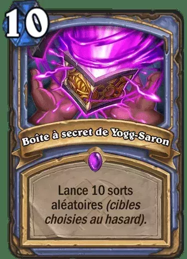 Hearthstone les Aventuriers d'Uldum : Boîte à secret de Yogg-Saron