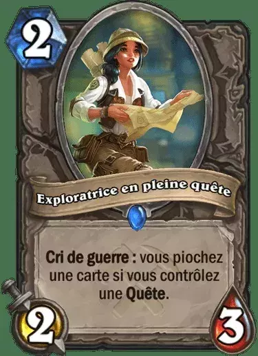 Hearthstone les Aventuriers d'Uldum : Exploratrice en pleine quête