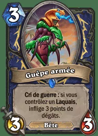 Hearthstone les Aventuriers d'Uldum : Guêpe armée